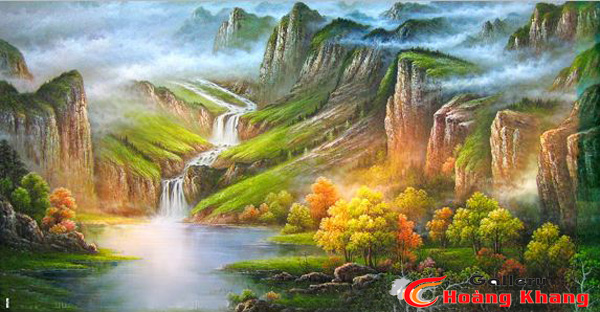 Tranh Núi - Nước - Phong Thuỷ